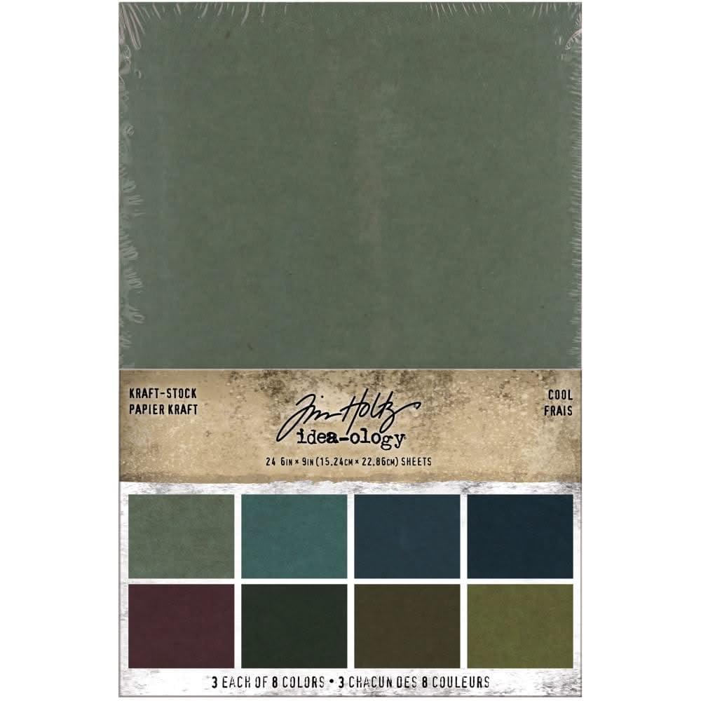 Bloc de cartulina Kraft Tim Holtz Idea-Ology Fresco para manualidades y scrapbooking
