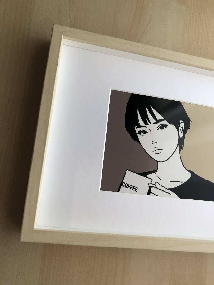 Amazon.co.jp: kj額装品 KYNE イラスト A4額入り ポスター風デザイン