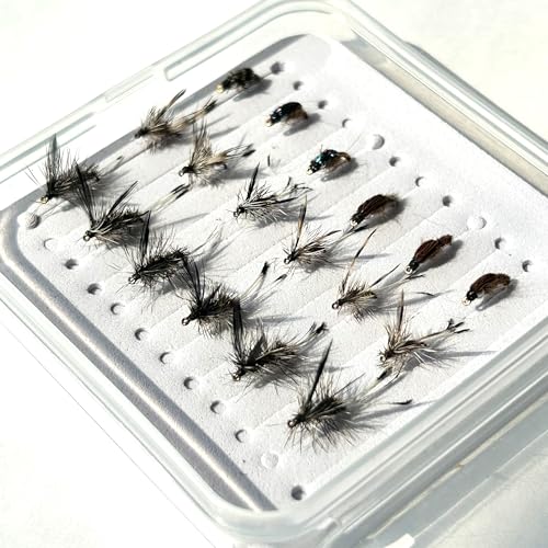 YAZHIDA Kit de Pêche à la Mouche - Sèche et Humide - 12 Pièces (Combinaison)