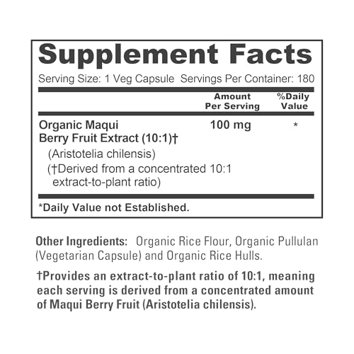 NusaPure Organic Maqui Berry Capsules
