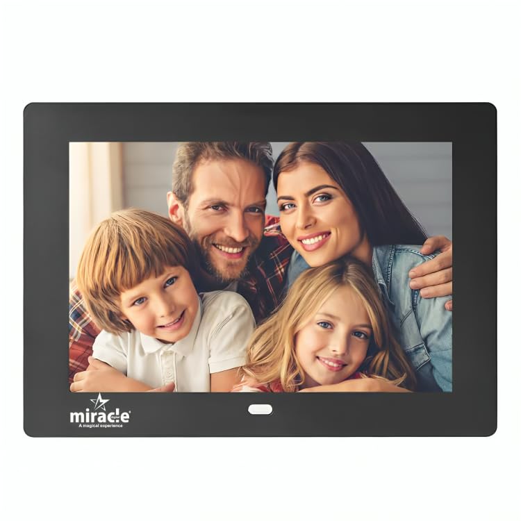 Image of Miracle Digital 7 Inch Digital Picture Frame,HD IPS Digital Photo Frames,Wall Mounted Electronic Slideshow,Using USB or SD to Play Photos /Videos /Music