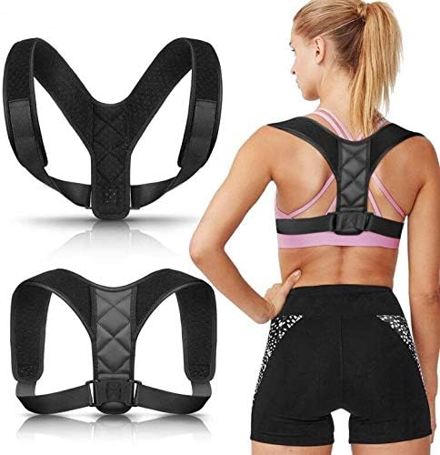 Sotor Back Posture Corrector for Men and Women, Adjustable Breathable Upper Back Straightener Kyphosis Brace for Clavicle Support and Providing Pain Relief from Neck, Back and Shoulder