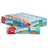 Airheads Singles, Sour Blue Blast Candy, Box of 36 Individually Wrapped Bars, 15.6g per bar