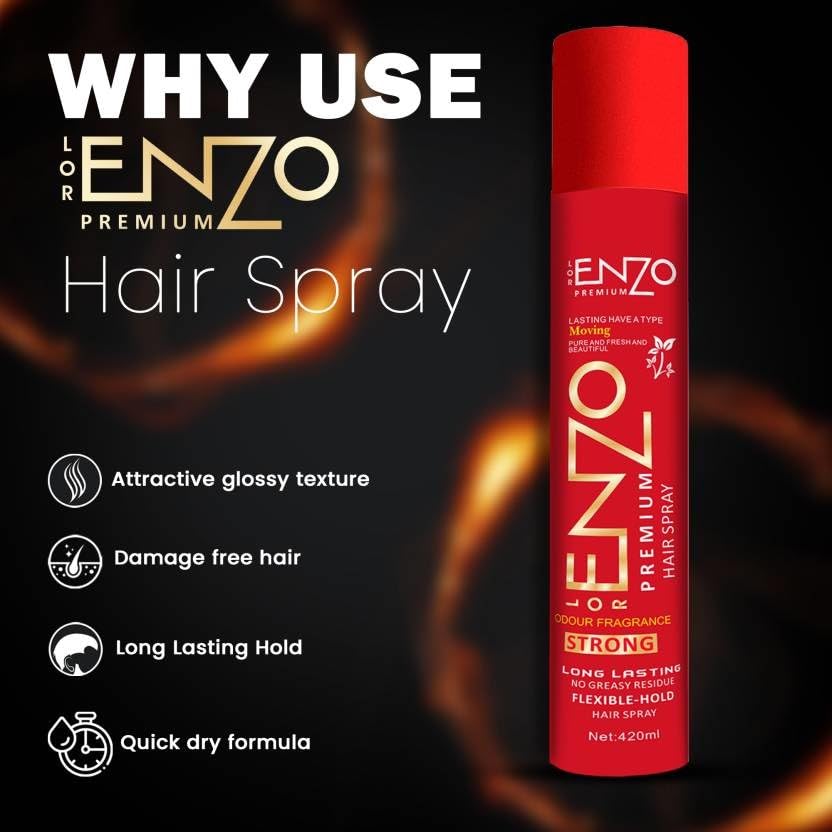 ClubBeauty Lasting Hair Spray for Strong Hair With Fragrance | For Men & Women Long Pretty Hair (420 ml) 2