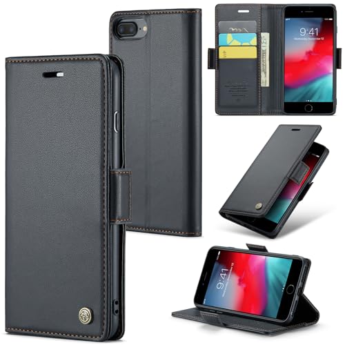 Rerzoiro for iPhone 8 Plus & 7 Plus Case, PU Leather Wallet