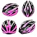 UPANBIKE Adult Bike Helmet - One-Piece Adjustable, Head Safety Protection for Mountain & Road Bikes (Pink+Black)