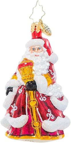 Christopher Radko Adorno decorativo de Navidad de vidrio europeo hecho a mano, una gema de melodía de Navidad