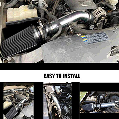 Moosun MS-06880 4 Inch Cold Air Intake System + Heat Shield thumb #5