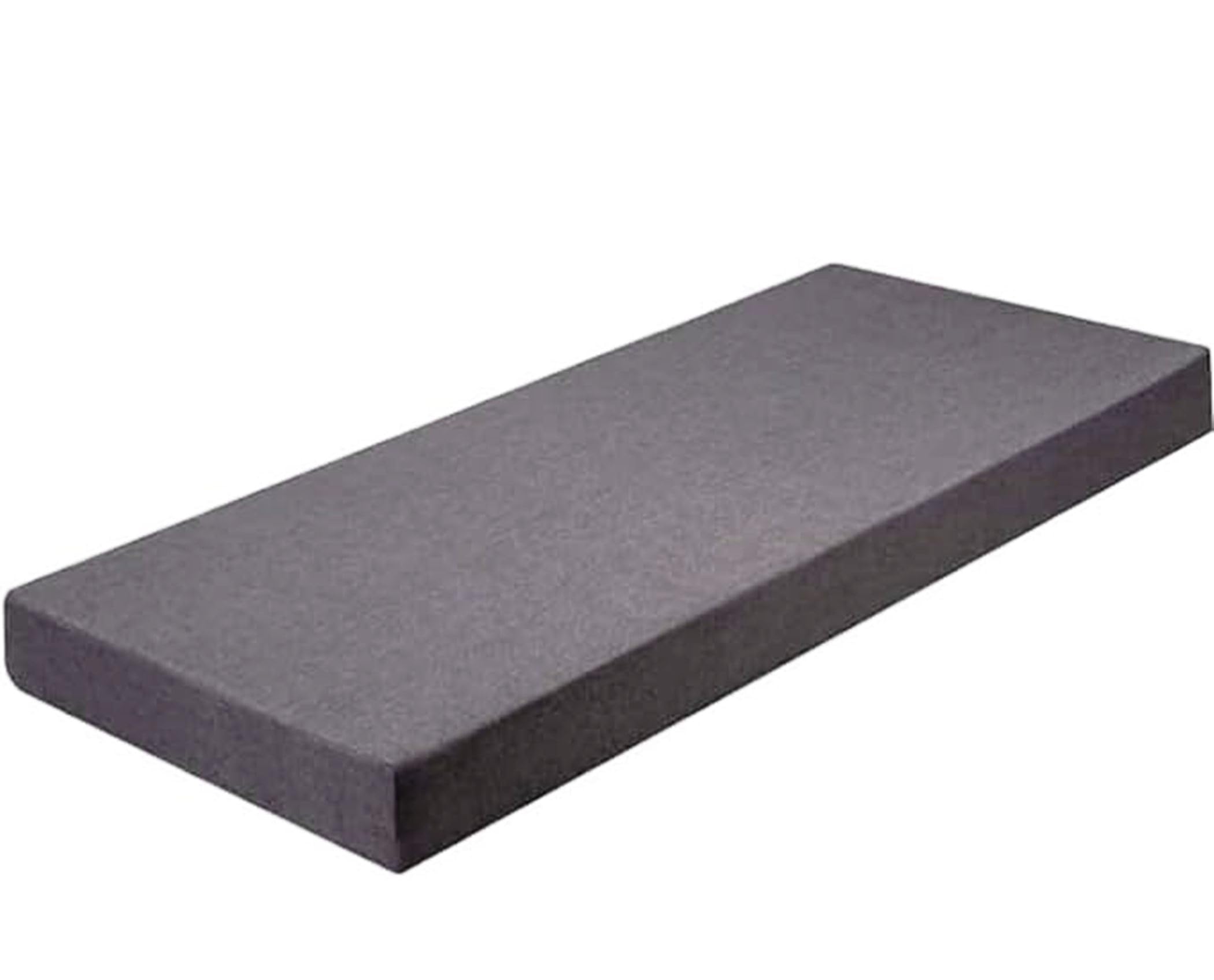 Premium 3-Seater Sofa PU Foam Cushion with Removable Zipper Cover | 4-Inch Thick High-Density Sofa Gaddi for Living Room & Bench Seating | Heavy-Duty, Washable Fabric (60"x24"x4 Inches) | Slate Grey-image-20