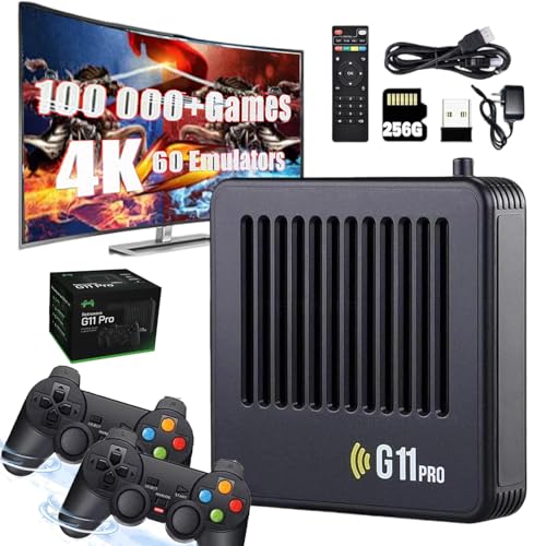 Retrowave G11 Pro, 2025 New Retro Wave G11 Pro 100,000 Games, 4K HD Retro Game Console, Portable Plug & Play Video Games with 2/4 Wireless Dual Controllers (256G, 2 Controllers) Retrowave G11 Pro, 2025 New Retro Wave G11 Pro 100,000 Games, 4K HD Retro Game Console, Portable Plug & Play Video Games with 2/4 Wireless Dual Controllers (256G, 2 Controllers)