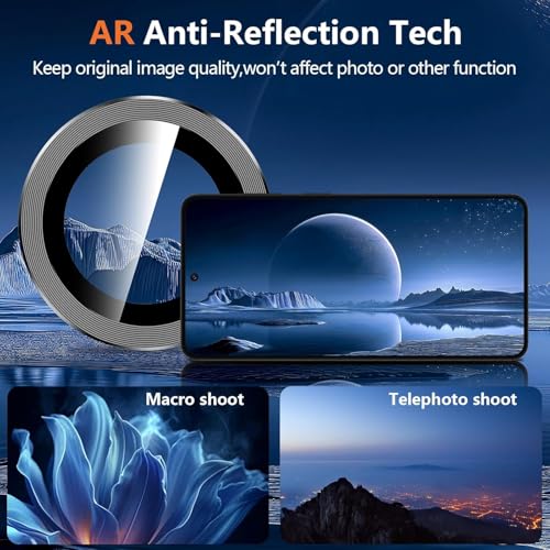 Image of JGD PRODUCTS Premium Camera Lens Protector Compatible For Samsung Galaxy S26 5G (Black) Camera Lens Protector - 9H Tempered Glass, Military-Grade Anti-Scratch, Case-Friendly, Easy Install Frame