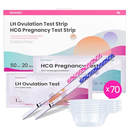 Femometer 50 ovulationstest + 20 Schwangerschaftstest 25 miu/ml optimaler...