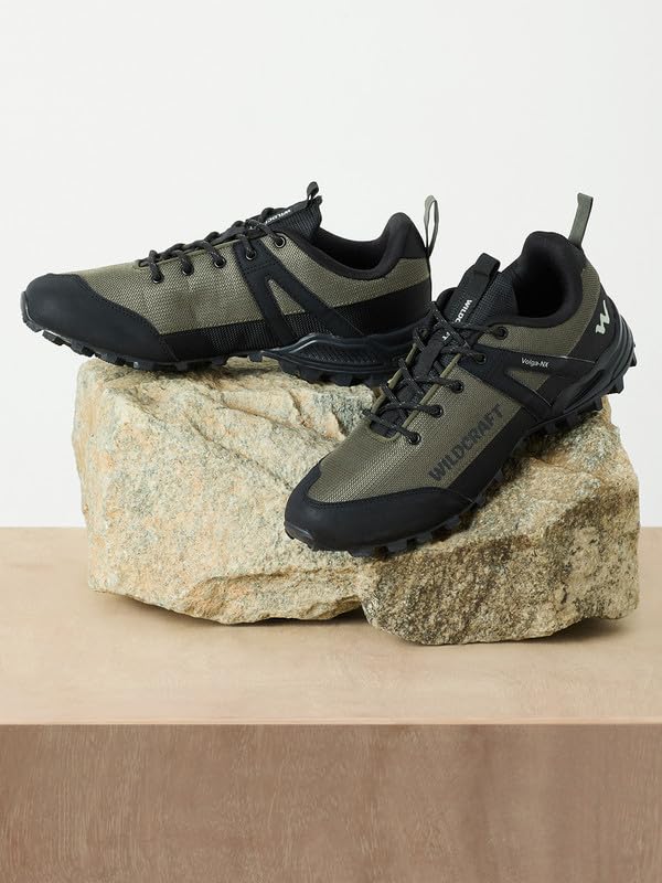 Image of Wildcraft Stylish Men Volga NX Low Ankle Outdoor Shoes- Denim Black