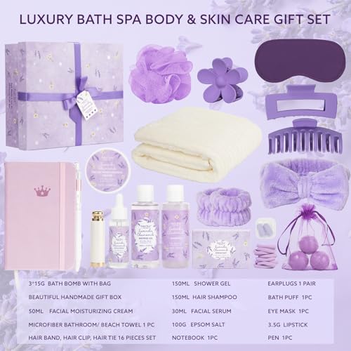 Image of Get Well Soon Gifts for Women, 33 Pcs XXL Bath and Body Gift, Skin Care Set, Self Care Gifts Set, Mother's Day, Birthday, Home Spa Kit, Holiday, Christmas, facial care kit for Mom Her Wife Girlfriend