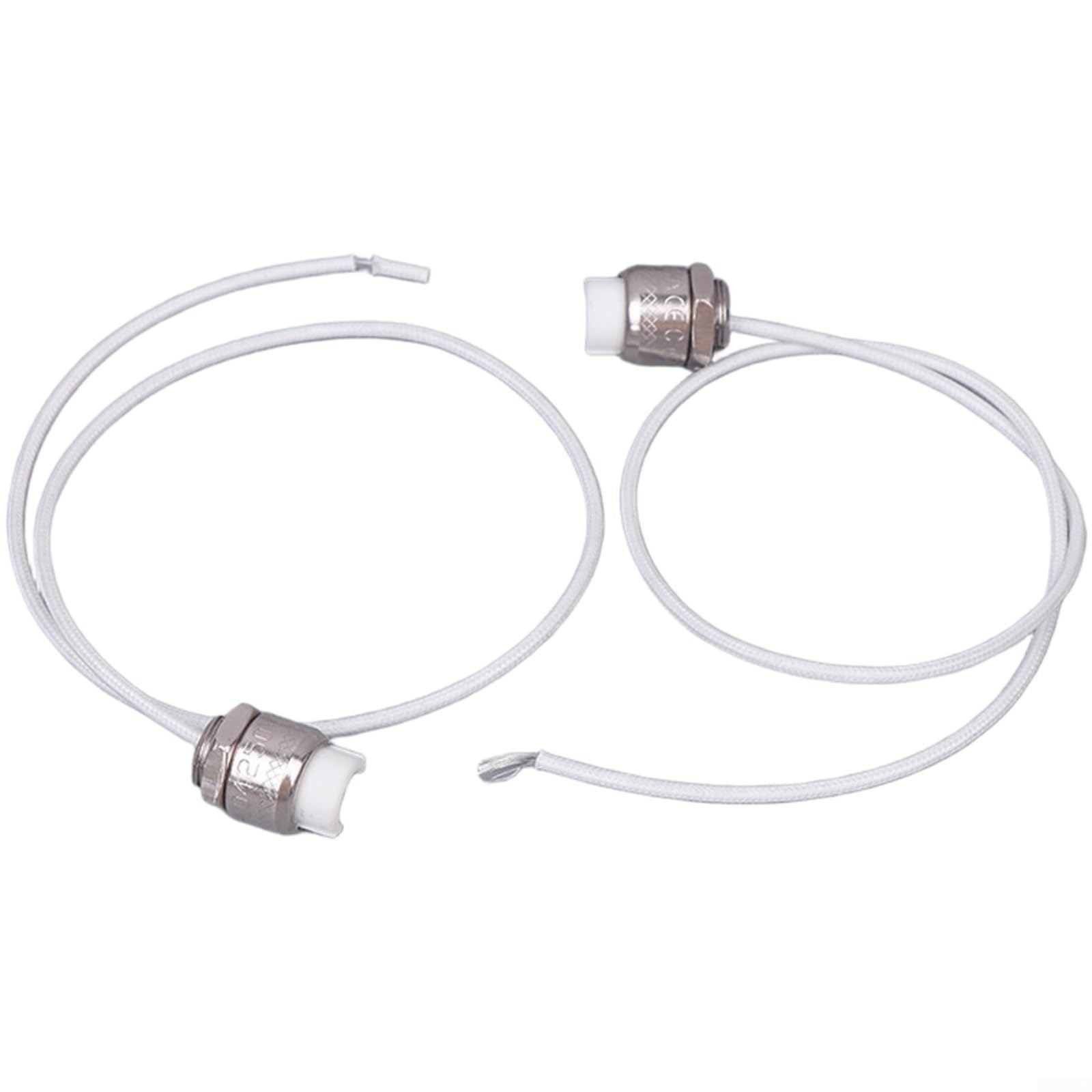 KiraKira R7S Lamp Holder 2PCS Metal Socket LED Halogen Tube 35mm Length Heat Resistant Base Easy Install