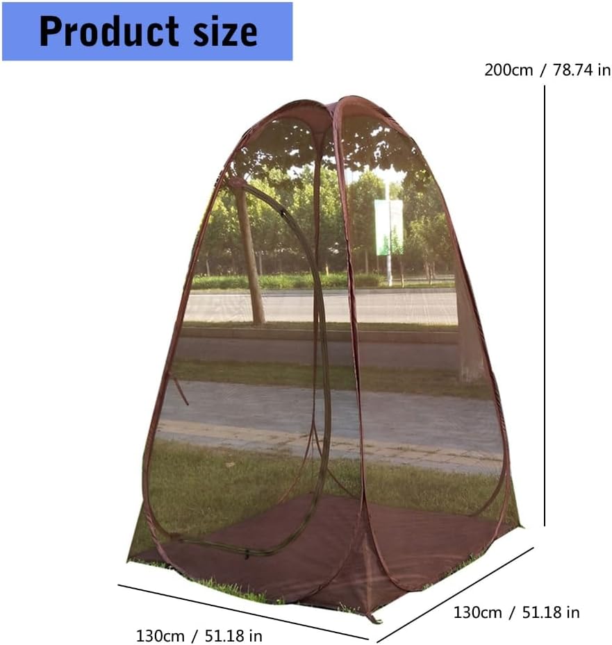 Quickly Fold Camping Tent Single Person Outdoor Camping Meditations Tent Portable Steel Wire Meshes Tent