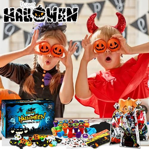SHODMI 192Pcs Halloween Favors Stationery Gift Set, Trick or Treat Gifts for Kids, Halloween Party Favors for Kids Classroom Prizes Bulk Halloween School Supplies Goodie Bag Stuffers Fillers - image 5