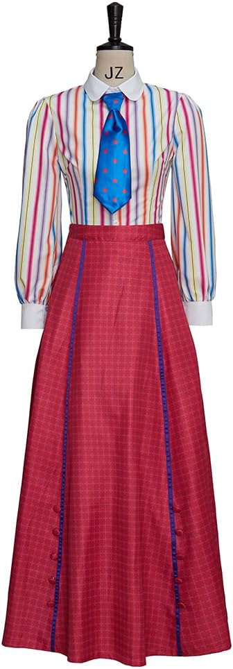 MelangCos The Musical Newsies Katherine Plumber Cosplay Costume Women's Vintage Dress Set