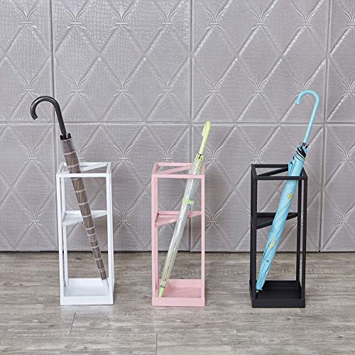 Seau à parapluies double couche bicolore compact et esthétique - 4