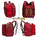 APOLLO WALKER 2 Person Red Picnic Backpack with Cooler Compartment Includes Tableware & Fleece Blanket 45