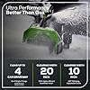 Greenworks 60V 20-Inch Brushless Cordless Snow Blower Thrower, 10" Clearing Depth & Max 30ft Throw Distance, Electric Snow Removal Tool for Driveway Sidewalk Patio, 4.0 Ah Batteries & Charger Included