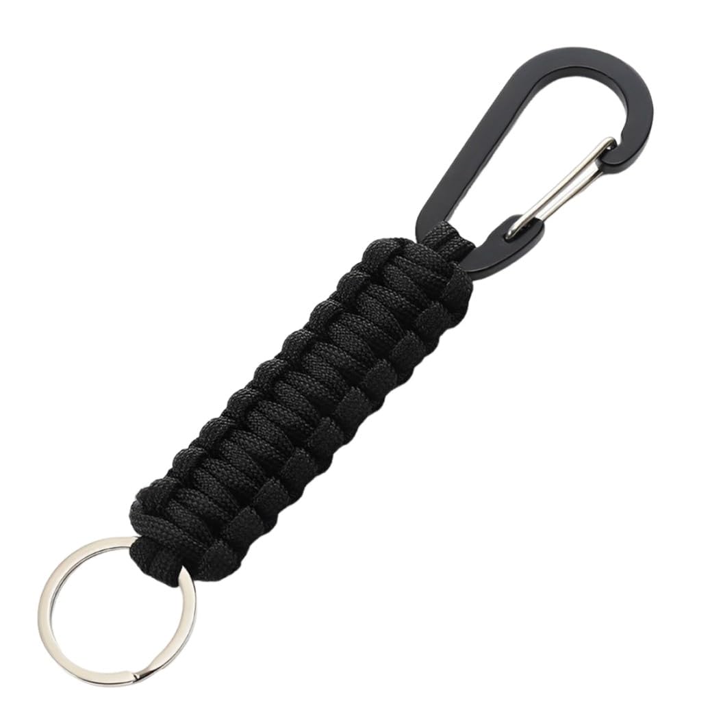 VALICLUD Moschettone Portachiavi Teschio – Stile Retrò In Acciaio Inox – Nero 4.5×2.5×1.5 Cm - 5