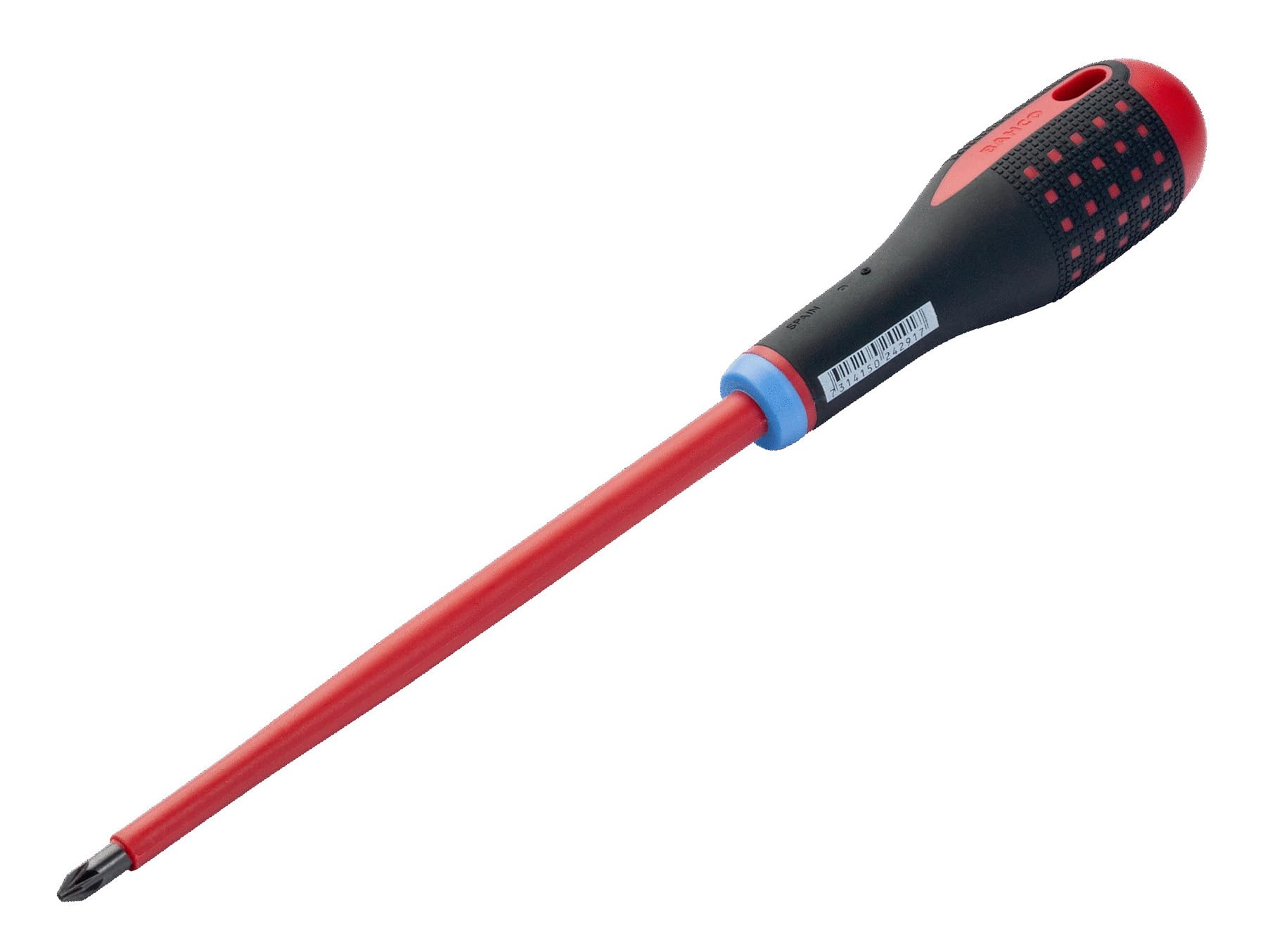 Bahco Black Be-8821S Ergo™ Vde Insulated Pozi Screwdriver Pz2 X 100Mm