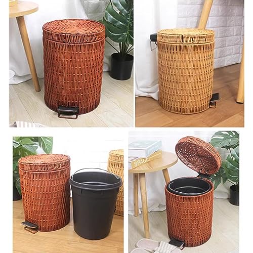 Papelera con pedal y tapa, doble capa, 20 litros miniatura 4