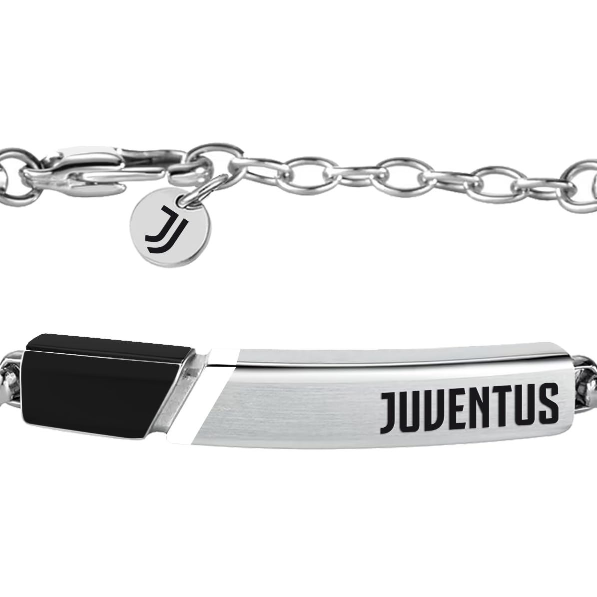 Clondo Bracciale Uomo Donna Juventus in Acciaio – Collezione Ufficiale Calcio – Accessorio Elegante e Sportivo con Logo – Idea Regalo per Tifosi – Vari Modelli Disponibili