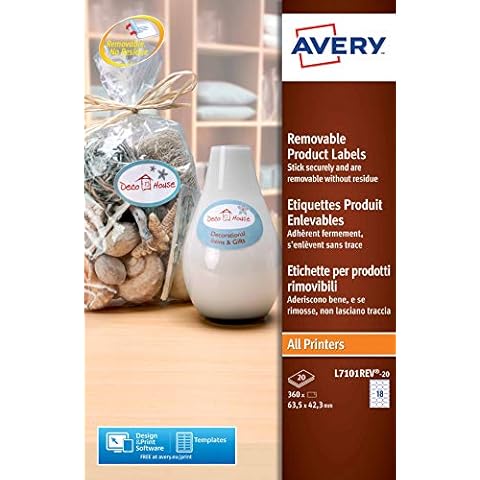 Avery Removable Oval Labels for Branding Cover