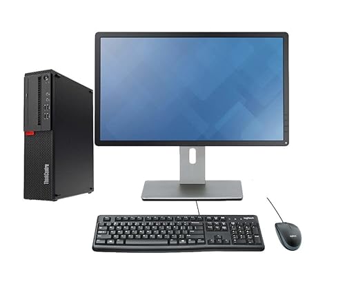 Lenovo M910s SFF Bundle Desktop PC i5-6500 3.6GHz 1TB SSD 16GB RAM + 22" Monitor + Keyboard and Mouse (Renewed)