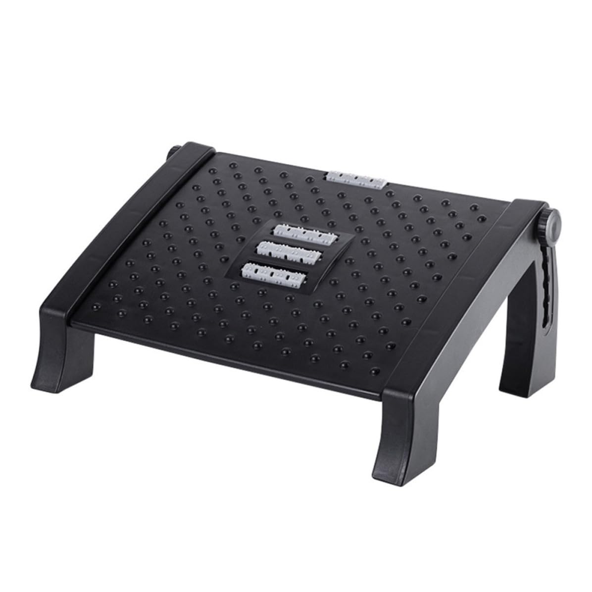 Reposapiés Portátil y Ergonómico para de Plástico para Oficina y Hogar Ajustable Mejora la Postura y Alivia la Presión Debajo del Escritorio