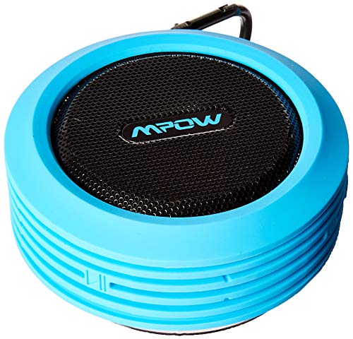 Mpow Buckler Portable Wireless Bluetooth Shower Speaker Waterproof with Mic, Hands-free Calling Function for Shower, Outdoor Activities