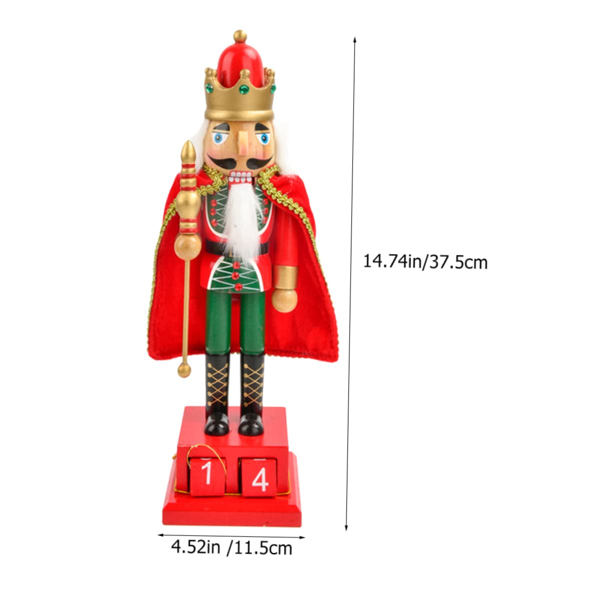 ABOOFAN Adornos De Cascanueces De Navidad De Madera Soldado De Figura De Cascanueces Decoración para Calendario De Regresiva De Navidad para Fiesta