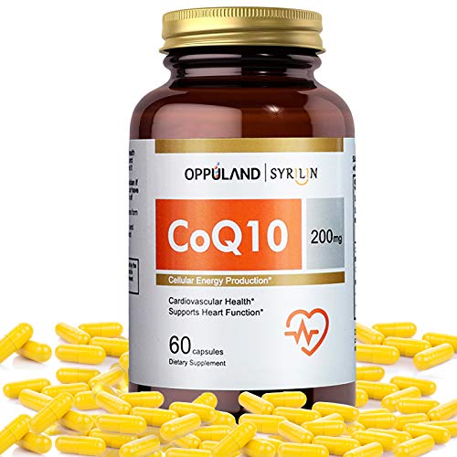 Oppuland Trans Form Coq10 200mg Blood Pressure Capsules,Superior Absorption Natural Antioxidant USA Supplement,Vegan Q10 Support for Heart Health,Fertility,Cholesterol 60 Counts,Daily Value 10,000%