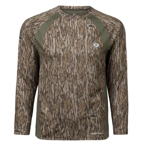 T-shirt camouflage Mossy Oak hommes manches longues respirant