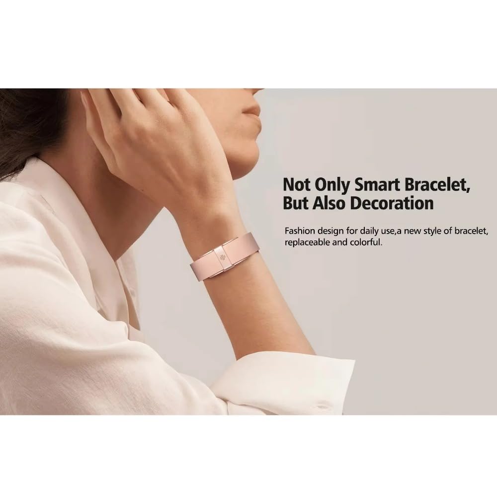 Ethelred Inteligentna bransoletka pulsometr ciśnieniomierz krokomierz sport fitness tracker mężczyźni kobiety 2208A elektroniczna bransoletka (różowa)