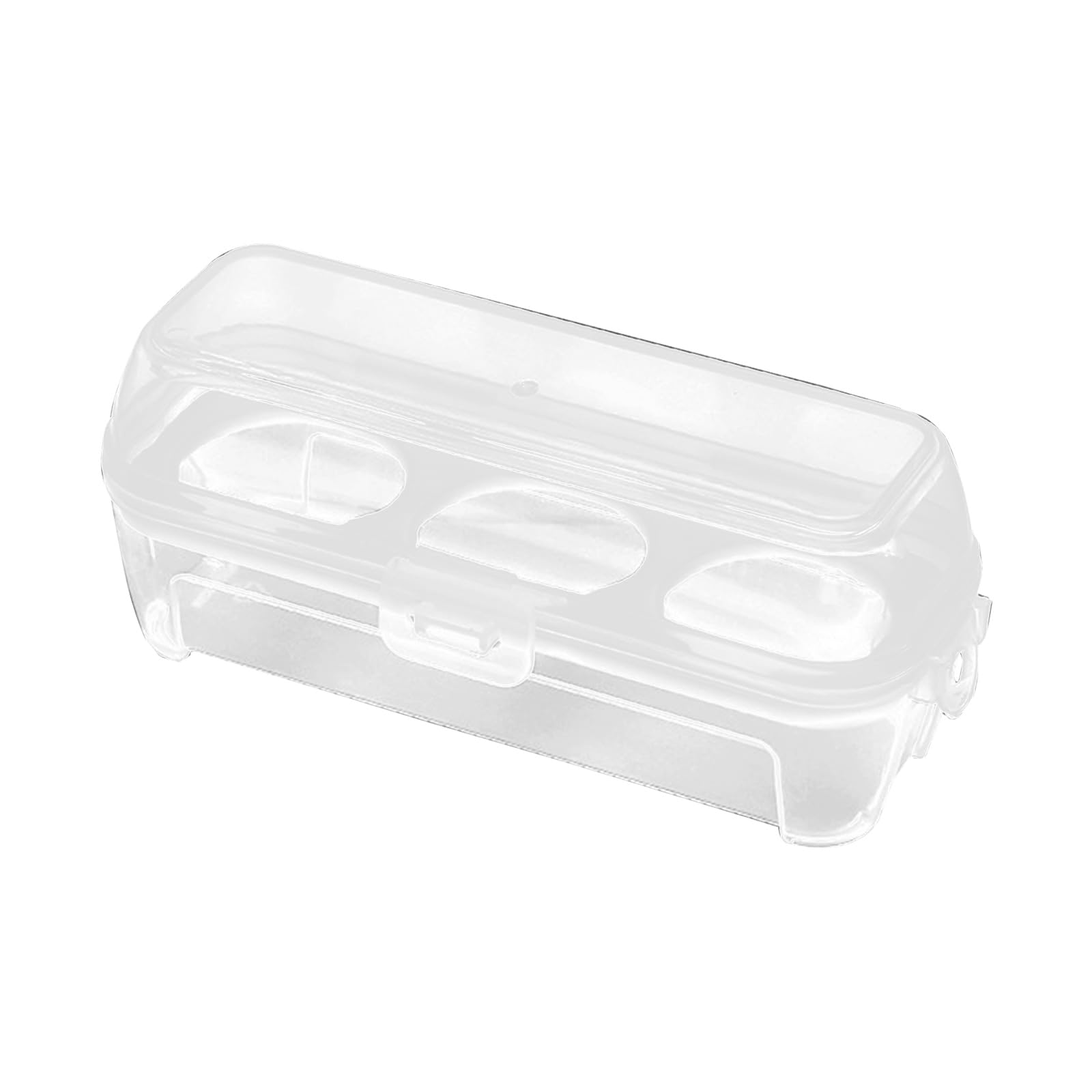 BCIOUS Eierträger, Behälterbox, 3 Gitter/4/8 Schlitze, stoßfester Aufbewahrungskoffer für Outdoor, Camping, abgedeckt für Kühlschrank, Aufbewahrungsbehälter, Kühlschrank-Tablett, Tablettträger mit