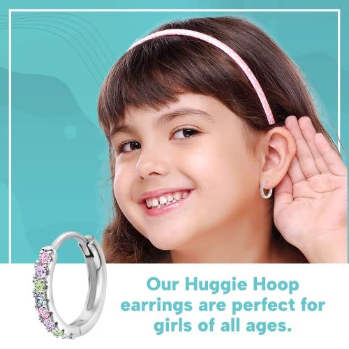 Image of Chanteur Hypoallergenic Huggie Earrings for Girls & Women - Small Hoop Design, Perfect for Teens & Kids