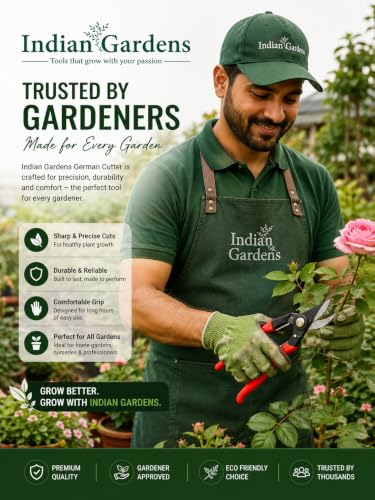 Image of Indian Gardens - Germen Cutter Tool | Garden Grafting & Pruning Cutter for Plants | Heavy Duty Gardening Tool for Plant Propagation & Nursery Use