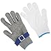 Mavaol Stainless Steel Cut Gloves, 316L Wire, Food Safe, Heavy Duty Hand Protection, Comfortable Fit, for Industrial Kitchen, Metalworking, Rescue (M)