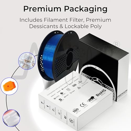 Image of NFIL3D Premium HS PLA+ Clear Blue - 3D Printing Filament | Compatible with All 3D Printers | 1.75mm | 1Kg Gross Weight