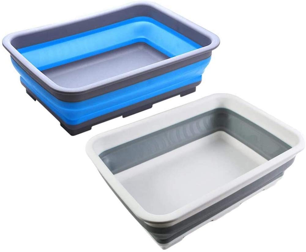 Zusammenklappbare Spülschüssel Zusammenklappbare Dishpan Faltbares Waschbecken - Tragbare Spülwanne - Platzsparende Küchenablage Effektiv