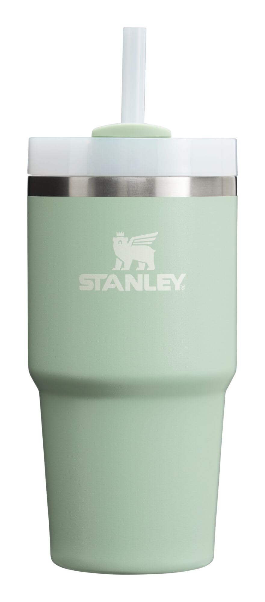 STANLEYQuencher H2.0 Tumbler with Straw 20 oz | Flowstate 3-Position Lid | Cup Holder Compatible for Travel | Insulated Stainless Steel Cup | BPA-Free | Matcha Cream