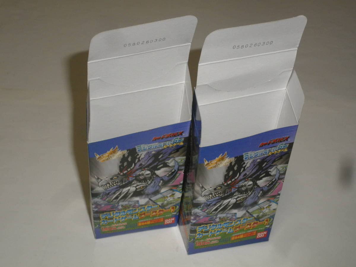 デジタルモンスター　ブースター1 空箱 Amazon.co.jp: 空き箱2個デジタルモンスターカードゲーム