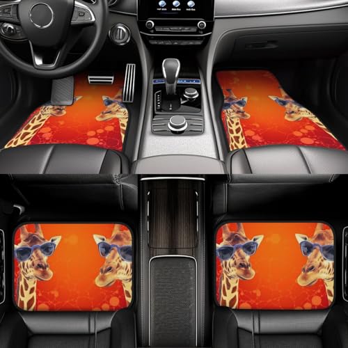 Tapis de sol voiture universel imperméable 4 pièces pour SUV camionnette