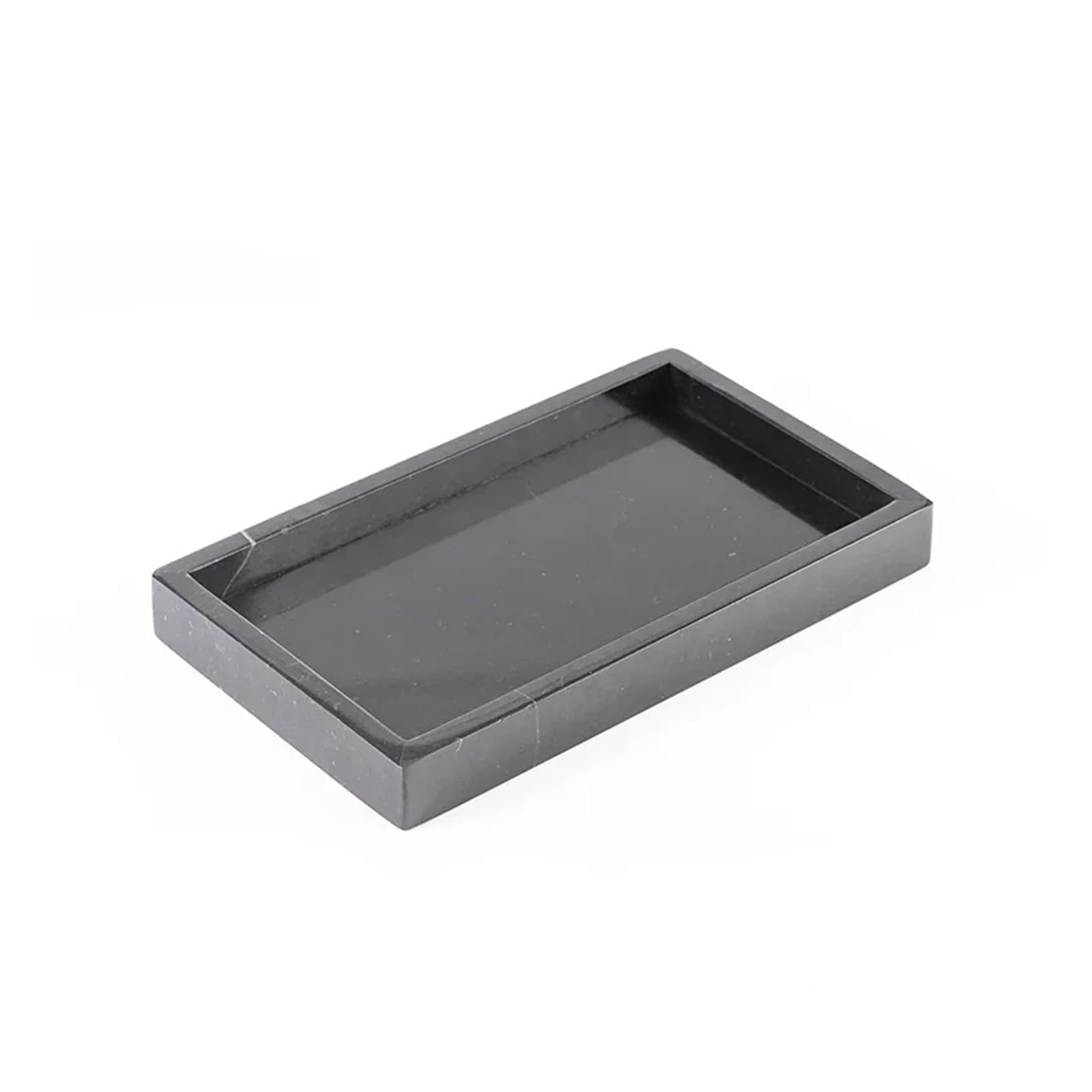 Bandeja para Perfumes Bandeja organizadora pequeña for Joyas, de mármol travertino Amarillo, de 25 x 15 x 3 cm, for vestidor.(Light Grey)