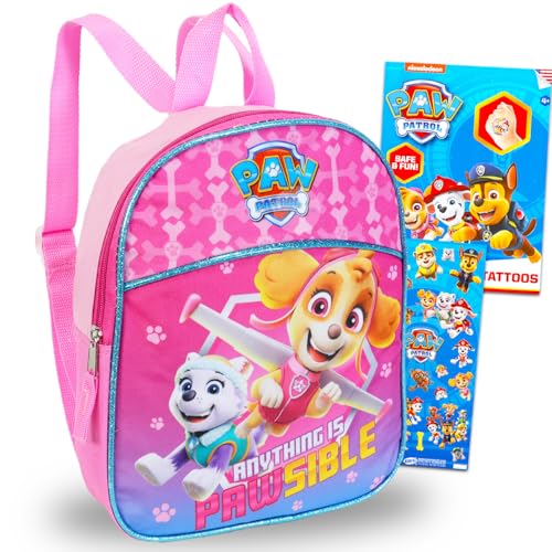 Paw Patrol Backpack for Girls ~ 3 Pc Bundle With Premium 11