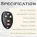 SUPALAND Remote Key Fob Replacement Fits for Chevy Malibu 2004 2005 2006 2007 2008 2009 2010 2012 Cobalt Pontiac G5 G6 Grand Prix Lacrosse Saturn Aura Sky Keyless Entry Remote Control KOBGT04A