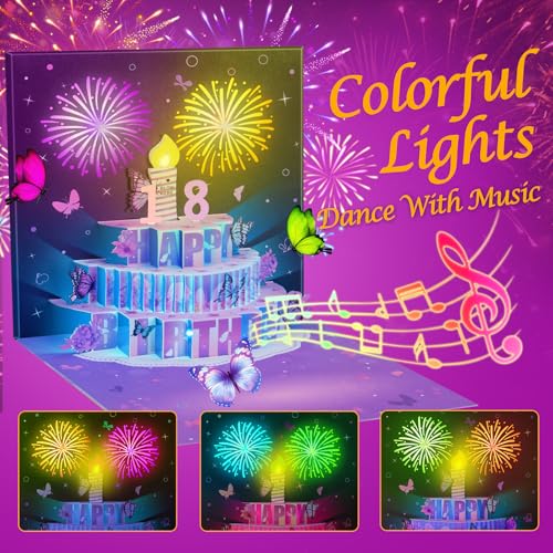 Birthday-Cards-for-Women-3D-Music-Light-Firework-Birthday-Cards-Pop-Up-Cake-Blowable-Candle-Happy-Gift-Birthday-Cards-Greeting-Cards-for-Women-Mom-Wife-Flowers-Butterfly